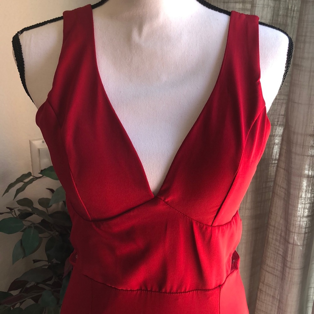 Gorgeous NWOT red gown by Crystal Doll.